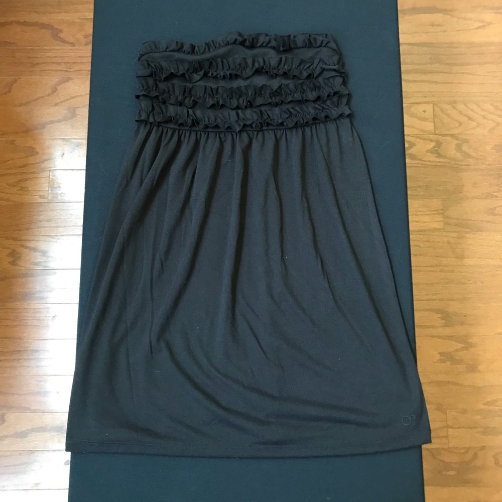 Black beach coverup dress.